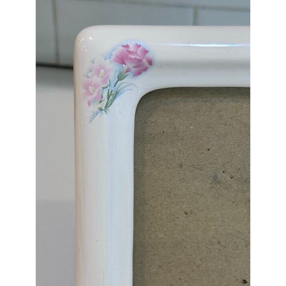 Vintage Retro Floral Print Porcelain Rectangle Picture Frames - Picture 2 of 5